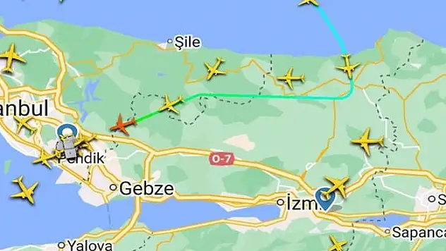 Sabiha Gökçen Havalimanı'na inmek isteyen uçaklar havada tur atıyor