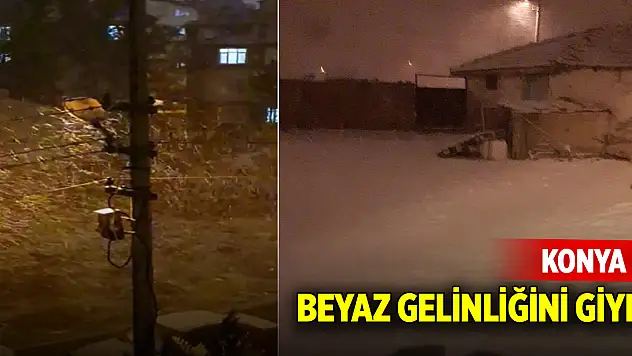 Konya beyaz gelinliğini giydi!