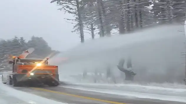 Kar kalınlığı 40 santimetreye ulaştı