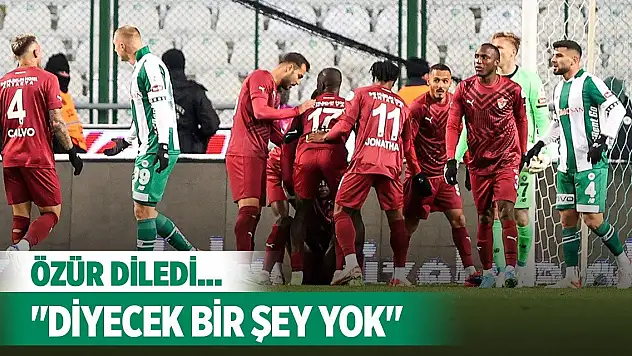 Konyasporlu Adil özür diledi