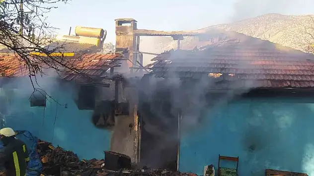 Karaman'da ev yangını