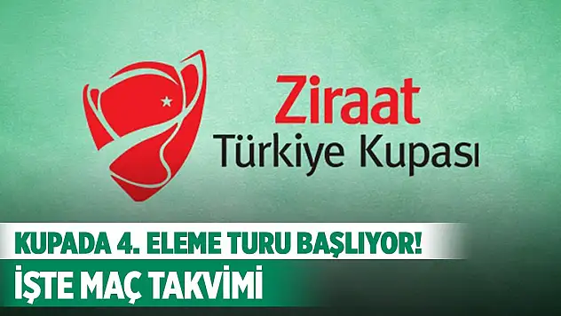 Ziraat Türkiye Kupası'nda 4. eleme turu başlıyor! İşte maç takvimi