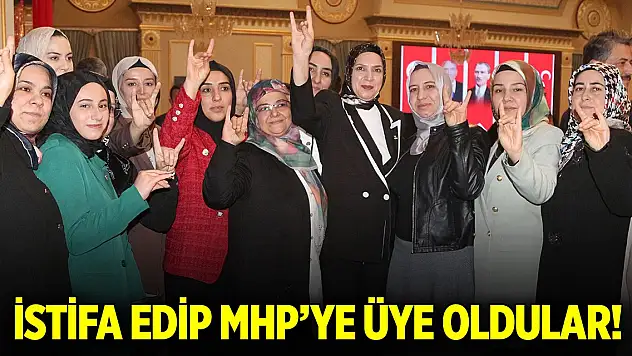Konya'da partilerinden istifa eden 1736 kişi MHP'ye katıldı