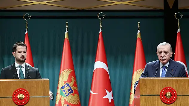 Karadağ Cumhurbaşkanı Milatovic Cumhurbaşkanı Erdoğan ile ortak basın toplantısında konuştu