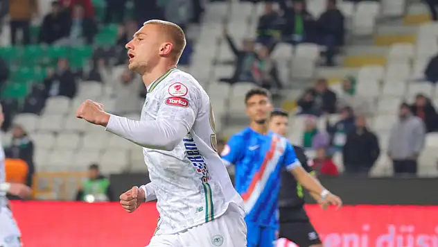 Konyasporlu Kramer şanssızlığı kırdı!