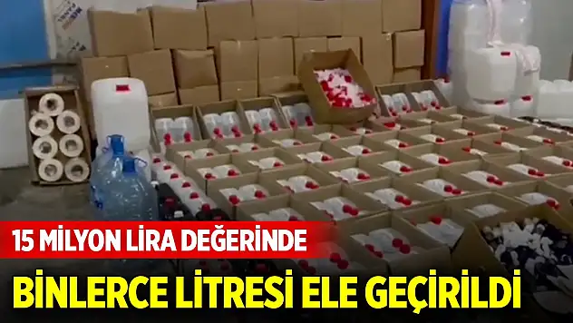 Operasyonlar hız kesmiyor! 28 bin 400 litre sahte alkol ele geçirildi