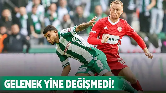 Konyaspor kaleyi kapatamadı!