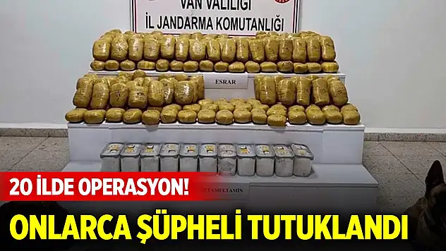 20 ilde 'Narkokapan-1' operasyonları: 34 tutuklama
