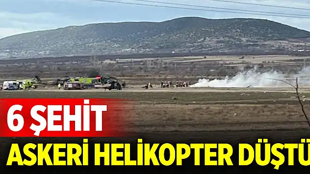 Son Dakika! Isparta Keçiborlu'da askeri helikopter düştü: 6 şehit