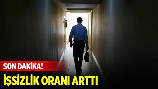 Son Dakika! Türkiye'de işsizlik oranı arttı