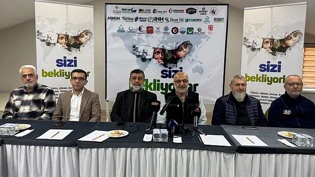 Konya'da 27 STK, kriz ve savaş bölgeleri için yardım çalışması başlattı