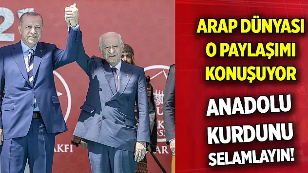 Erdoğan'la ilgili o paylaşım Arap dünyasında büyük ilgi gördü
