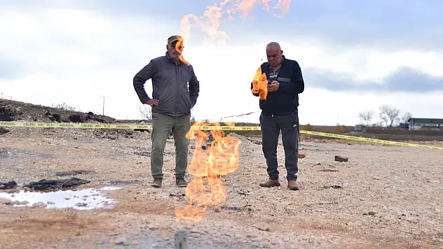 Bursa'da fabrika inşaatı zemin etüdü çalışmasında gaz bulundu