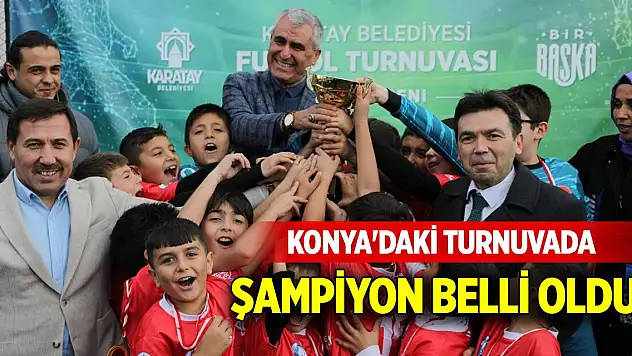 Konya'da 37 ilkokulun katıldığı turnuvada şampiyon belli oldu