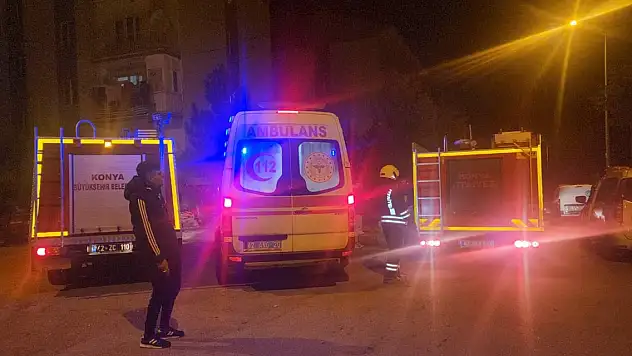 Konya'da yangın... 2 kişi dumandan etkilendi
