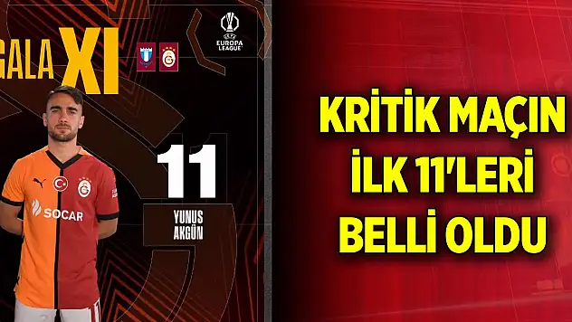 Malmö-Galatasaray maçı 11'leri belli oldu