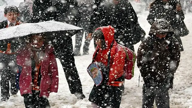 Yoğun kar ve tipi etkili oluyor! Eğitime bir gün ara verildi