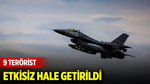 MSB duyurdu! Irak'ın kuzeyinde 9 terörist etkisiz hale getirildi