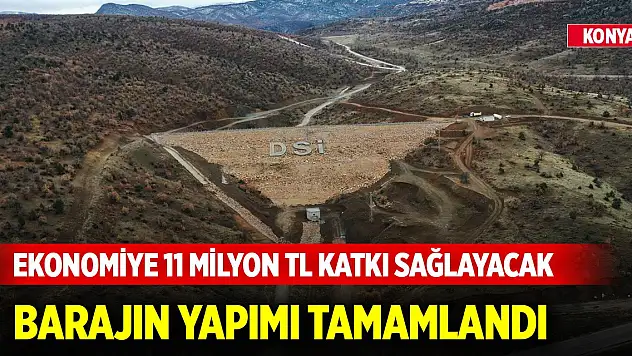 Konya'da tarımda büyük adım! Harmanpınarı Barajı tamamlandı