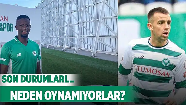 Konyaspor'da 2 oyuncu bu yüzden oynamadı!