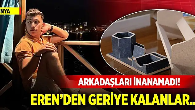 Arkadaşları inanamadı! Konya'da öldürülen Eren'den geriye kalanlar...