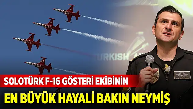 SOLOTÜRK F-16 Gösteri Ekibi Konya'da öğrencilerle buluştu... En büyük hayalleri bakın neymiş