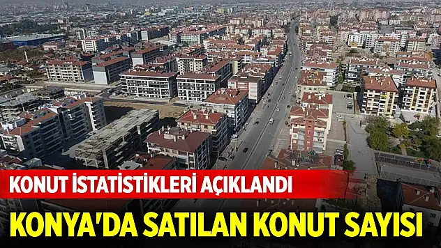 Konut istatistikleri açıklandı... Konya'da satılan konut sayısı
