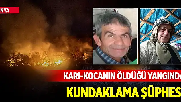 Konya'da karı-kocanın öldüğü yangında kundaklama şüphesi