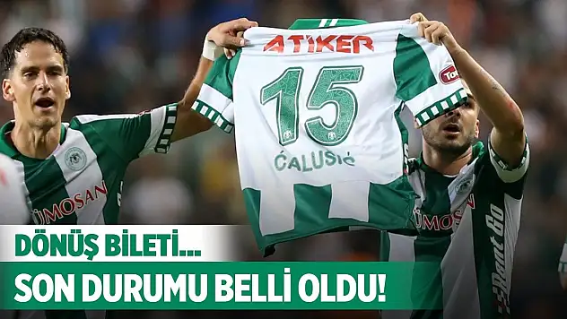 Konyaspor'da Calusic'ten son bilgiler!