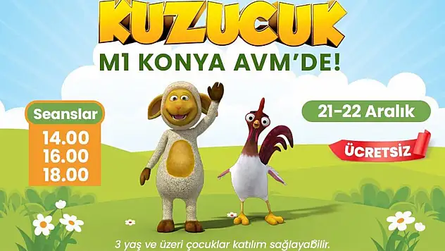 Kuzucuk, M1 Konya AVM'de çocuklarla buluşuyor