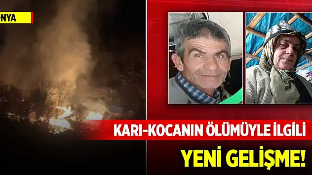 Konya'da karı-kocanın öldüğü yangınla ilgili yeni gelişme