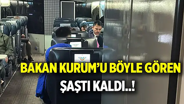 Bakan Kurum'u böyle gördüler