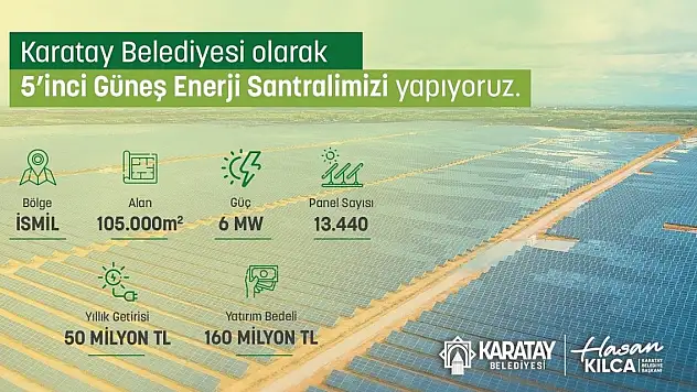 Karatay Belediyesi'nden dev yatırım