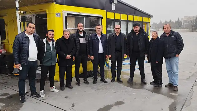 Konya'da öldürülen gencin taksi durağına ziyaret