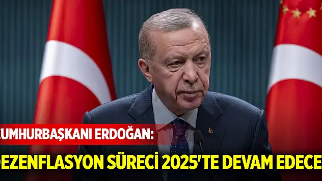 Cumhurbaşkanı Erdoğan: Dezenflasyon süreci 2025'te devam edecek