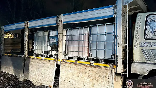 Ankara'da 8 bin litre kaçak içki ele geçirildi 3 gözaltı