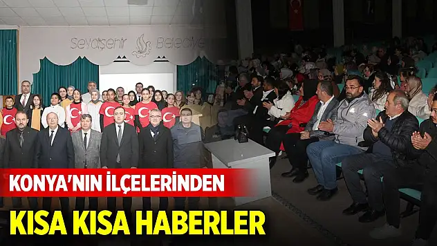 Konya'nın ilçelerinden kısa kısa haberler (24 Aralık 2024)