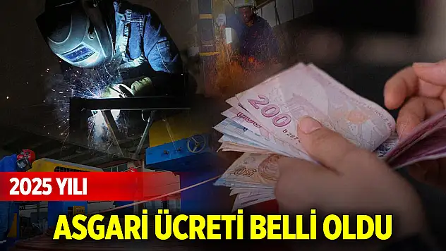 2025 yılı asgari ücreti belli oldu