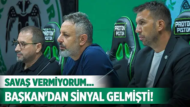 Konyaspor'da Başkan sinyali vermişti!