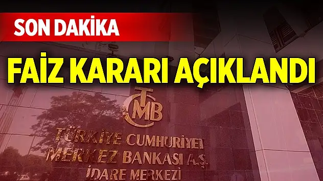 Son dakika gelişmesi! TCMB faiz kararını açıkladı
