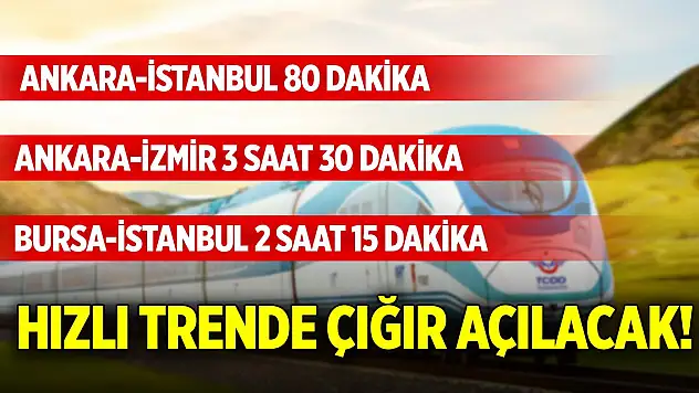 Hızlı trende çığır açılacak! Ankara-İstanbul 80 dakika sürecek