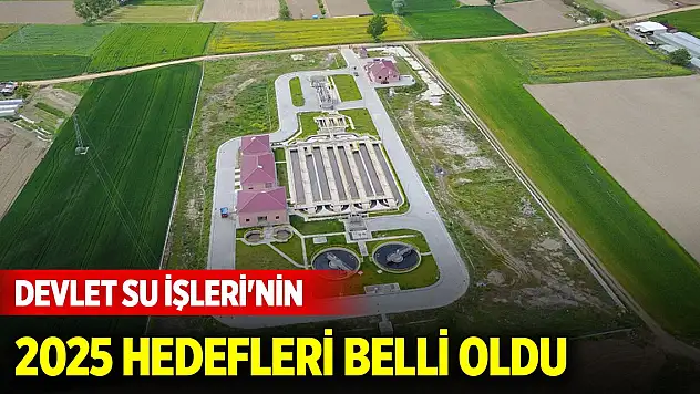 Devlet Su İşleri'nin 2025 hedefleri belli oldu