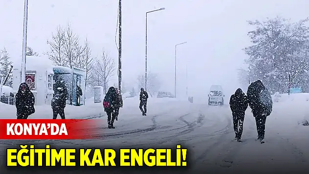 Konya'da eğitime kar engeli! (31 Aralık 2024)