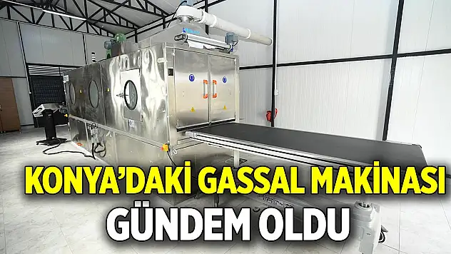 Konya'daki otomatik gassal makinası  Gündem oldu