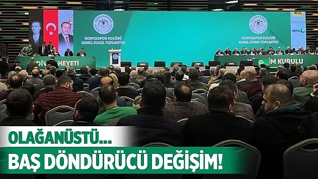 Konyaspor'da baş döndürücü değişiklik!