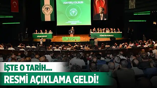 Konyaspor'da kongre tarihi belli oldu!