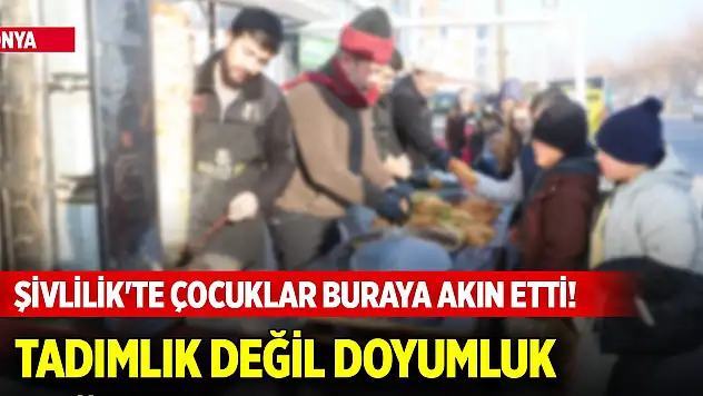 Konya'da Şivlilik'te çocuklar buraya akın etti! Tadımlık değil doyumluk dağıttılar