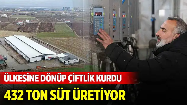Avrupa'da böyle bir destek yok! Türkiye'ye dönüp çiftlik kurdu, tonlarca üretim yapıyor