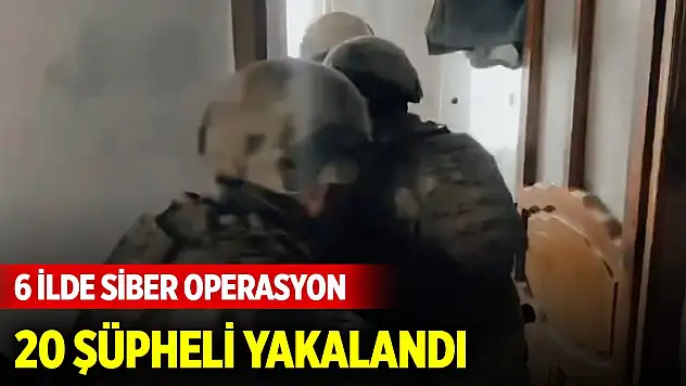 6 ilde 'Siberağ-14' operasyonları: 20 şüpheli yakalandı