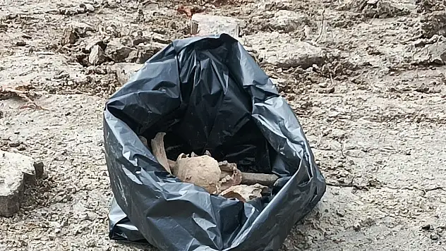 Kazıda insan kemikleri bulundu